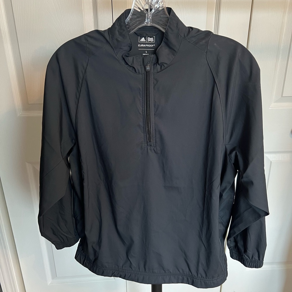 Adidas Black Windbreaker Jacket
